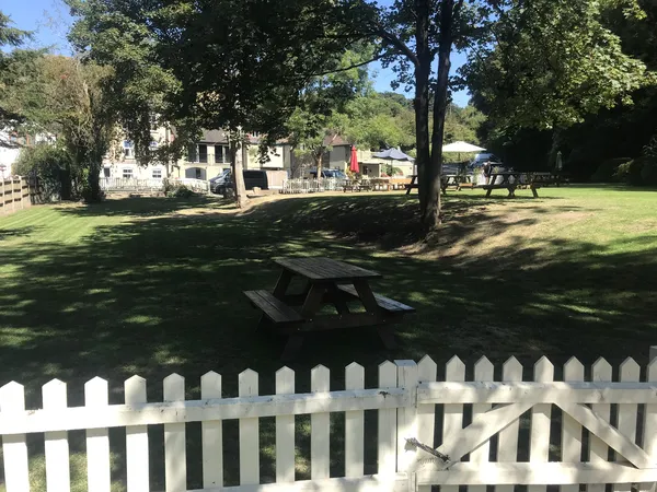 Riverside pub garden